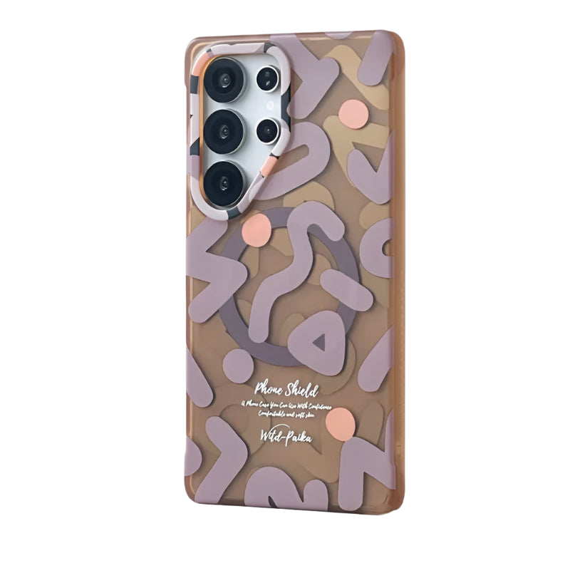 Fashion Graffiti Matte Magnetic Case for Samsung Galaxy S25 Series