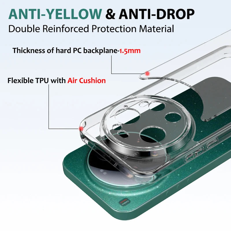 Crystal Clear Shockproof Case for Xiaomi 17 Ultra