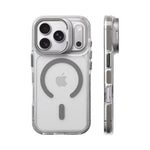Shockproof Clear MagSafe Bumper Case with Lens Protection Stand for iPhone 17 Series