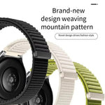 Woven Nylon Velcro Watch Strap with Metal Connector Heads for Samsung Galaxy Watch Ultra 2