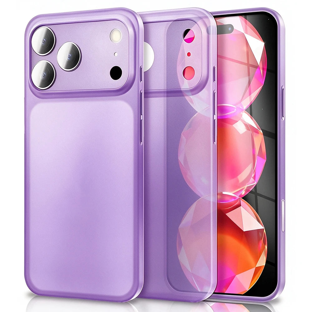 Ultra-Thin Translucent Matte Hard Case with Raised Camera Protection for iPhone 18 Series