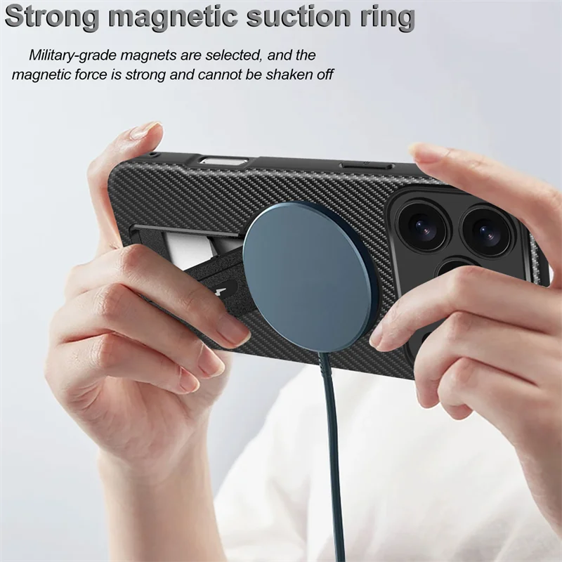 Military-Grade MagSafe Case with Invisible Stand for iPhone 17 Series