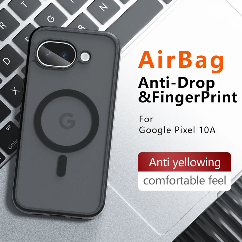 Google Pixel 10a Frosted Skin Feel Protective Magnetic Case