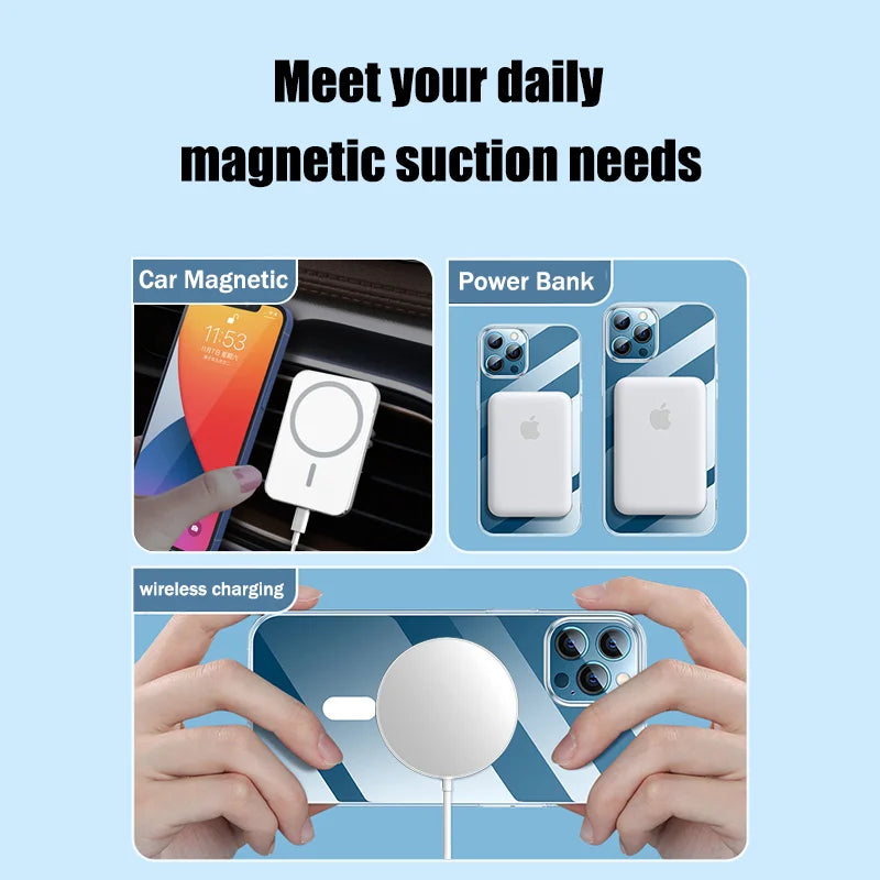 Clear Hard Acrylic MagSafe Case for iPhone 15 Series
