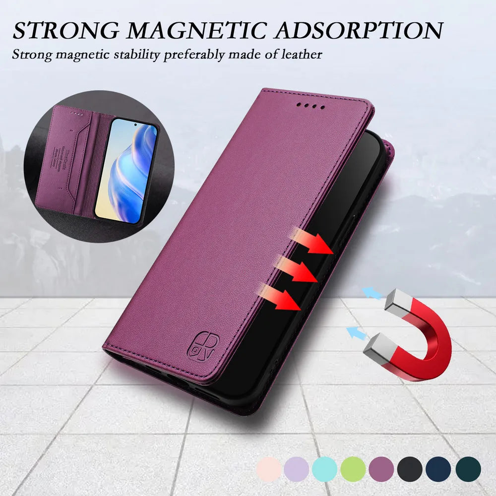 Premium Leather RFID Wallet Case for Samsung Galaxy S26 Series