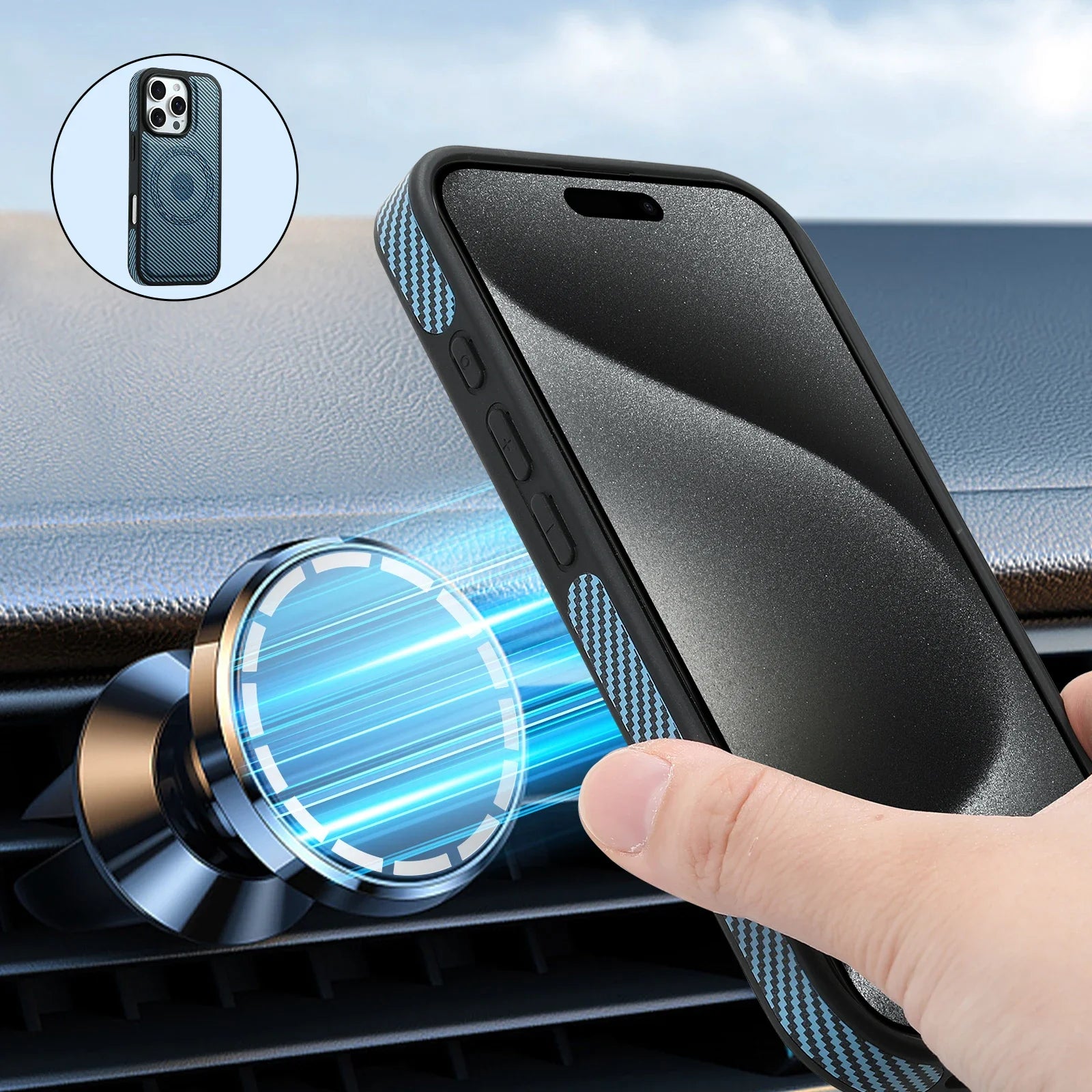 2-in-1 Detachable Magnetic Leather Wallet Case for iPhone 16 Series