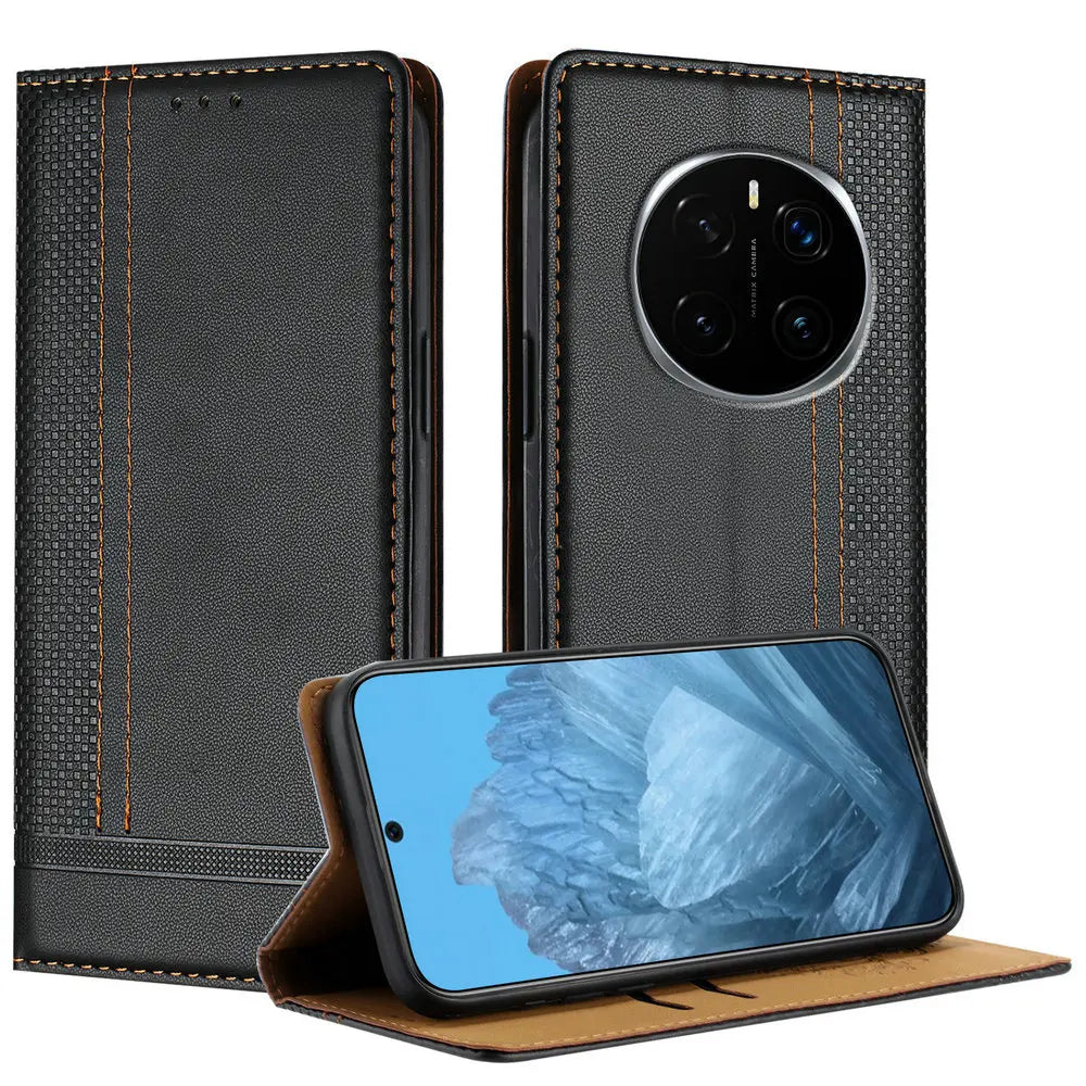 Premium PU Leather Book Style Case for Honor Magic 8 / 8 Pro