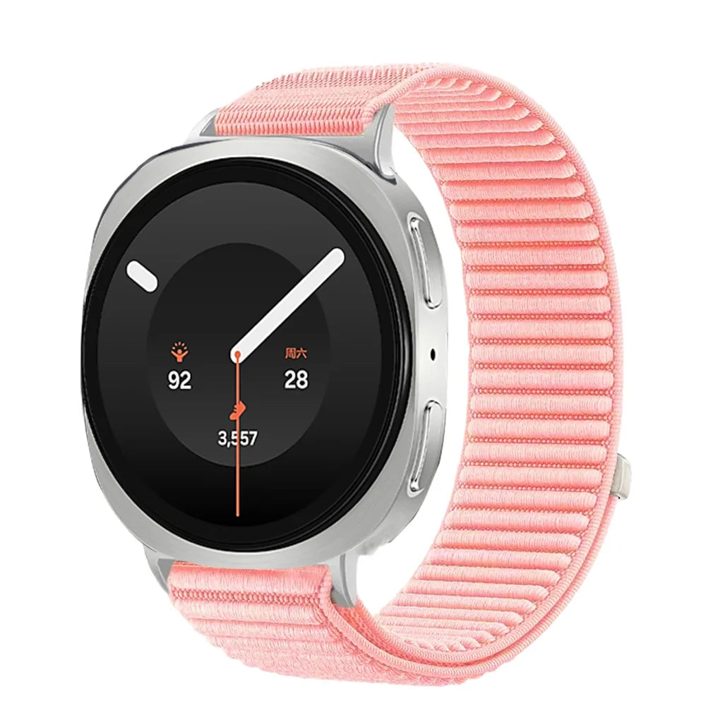 Breathable Braided Nylon Watch Band with Velcro Closure for Samsung Galaxy Watch 9