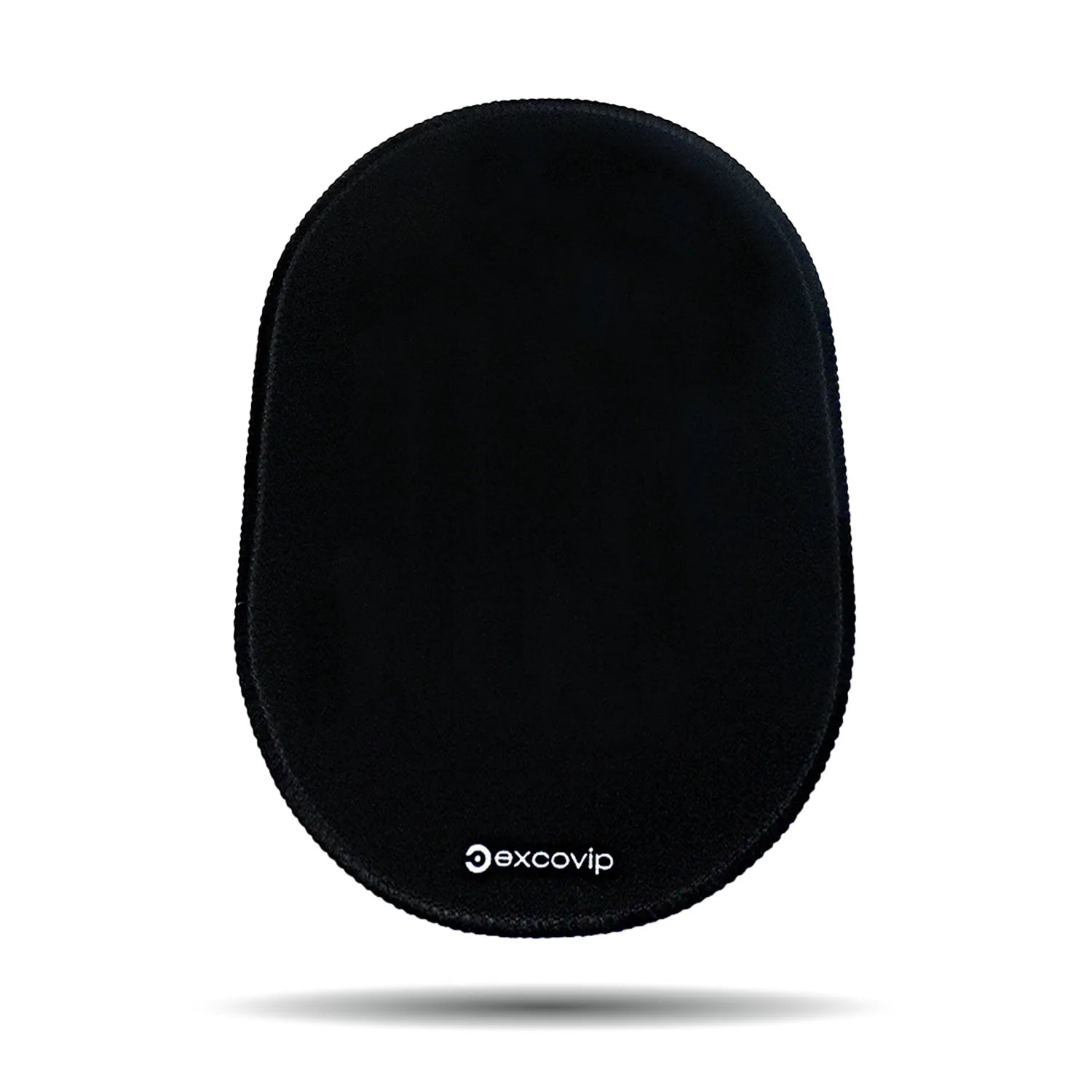 Compact Oval Mouse Pad with Stitched Edge