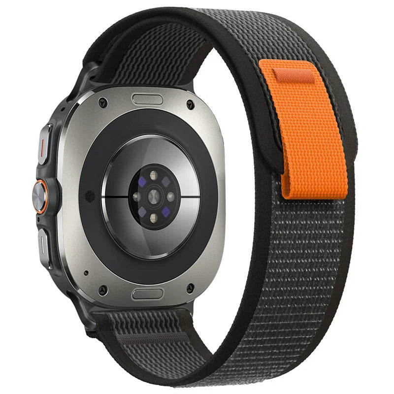 Ribbed Nylon No-Gap Watch Strap for Samsung Galaxy Watch Ultra 2