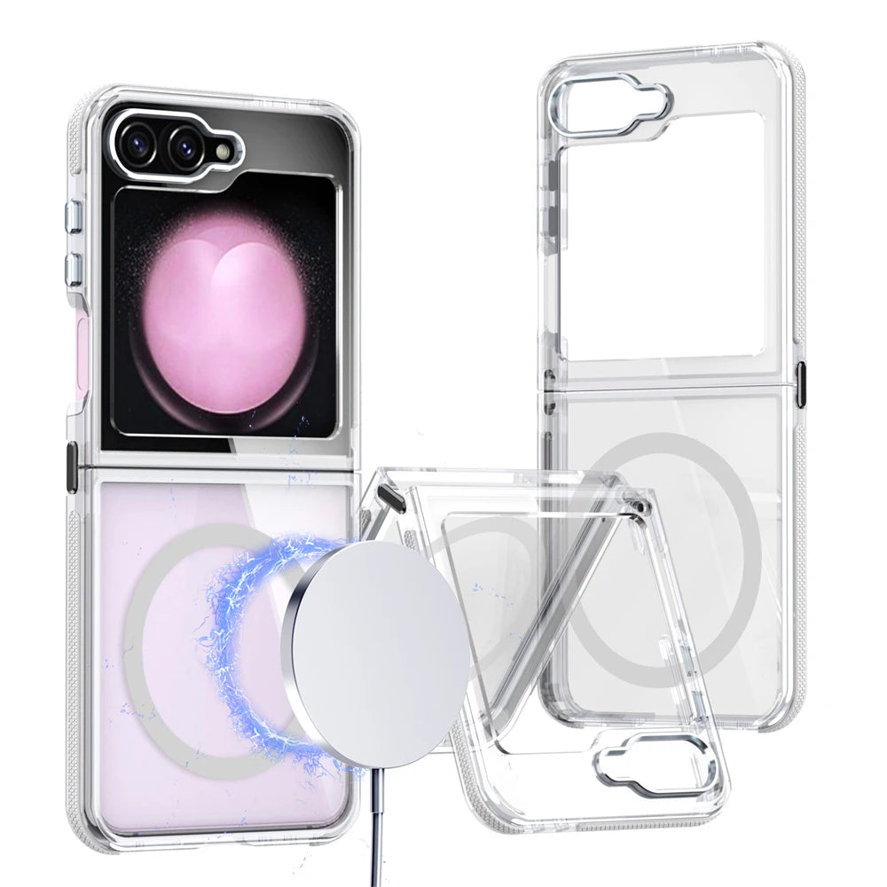 Anti-Yellowing Transparent Case with Raised Camera Protection for Samsung Galaxy Z Flip 6