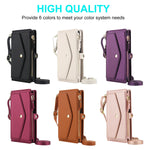 Crossbody Magnetic Leather Wallet Case for Samsung Galaxy S25 Series