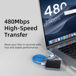 CABLETIME 100W Magnetic USB-C to USB-C Flat Charging Cable