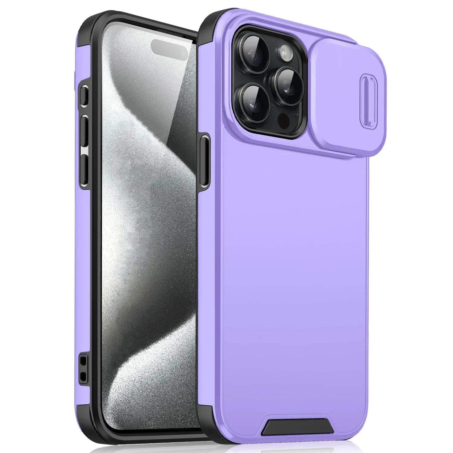 Heavy-Duty Shockproof Case with Sliding Camera Protector for iPhone 16 Series