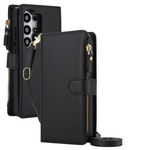 Protective Flip Magnetic Case with Lanyard Strap for Samsung Galaxy S25 Series