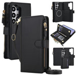 Protective Magnetic Flip Case with Lanyard Strap for Samsung Galaxy S26 Series