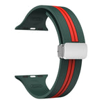 Textured Dual-Layer Band with Pin-and-Hole Adjustment for Apple Watch