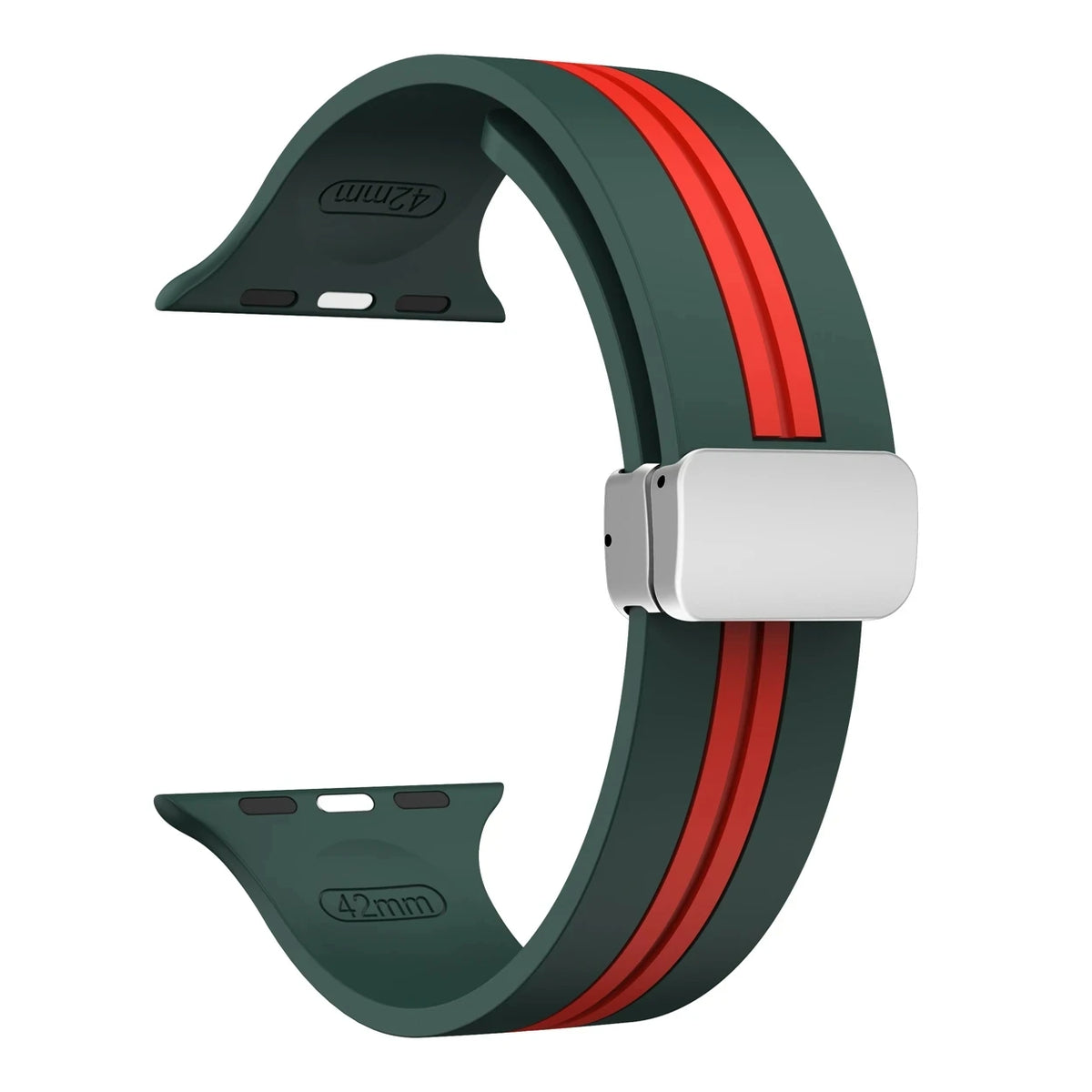 Textured Dual-Layer Band with Pin-and-Hole Adjustment for Apple Watch