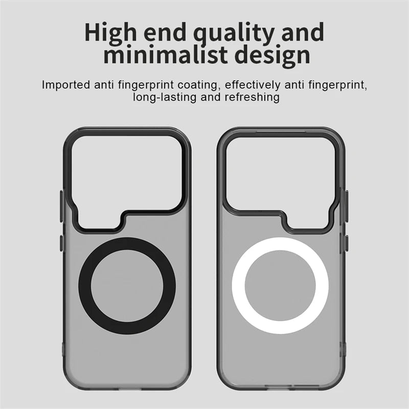 Shockproof Translucent Magnetic Case for Xiaomi 17 Series