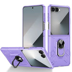 Samsung Galaxy Z Flip 7 Protective Hard Shell Magnetic Case with Ring Stand