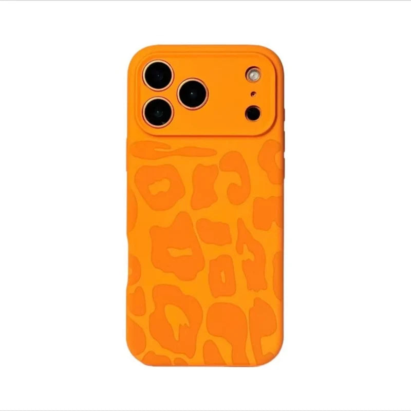 Leopard Print Liquid Silicone Case for iPhone 17 Series