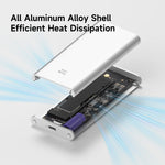 Hagibis Aluminum NVMe External SSD Case with Ink Screen