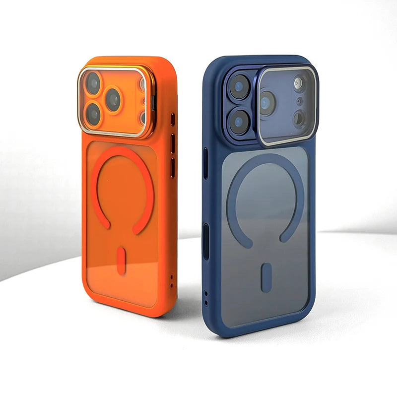 Translucent Acrylic MagSafe Case with Alloy Lens Bracket for iPhone 17 Pro & iPhone 17 Pro Max