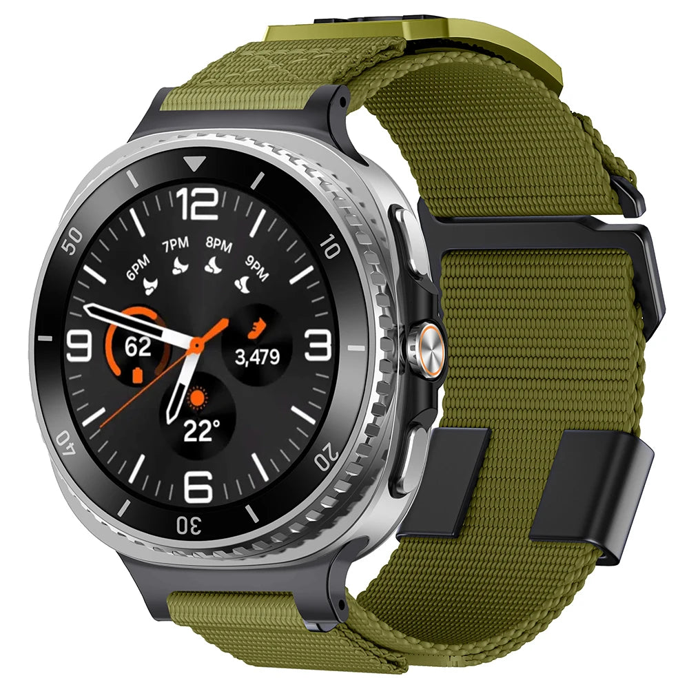 Adjustable Nylon Loop Watchband for Samsung Galaxy Watch 8 / Galaxy Watch 8 Classic