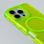 MagSafe Compatible Neon Armor Bumper Case for iPhone 16 Series