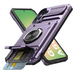 Samsung Galaxy A56 Shockproof Case with Magnetic Rotating Ring Stand & Wallet Cover