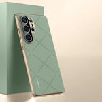 Luxury PU Leather Case with Soft Frame for Samsung Galaxy S26 Series