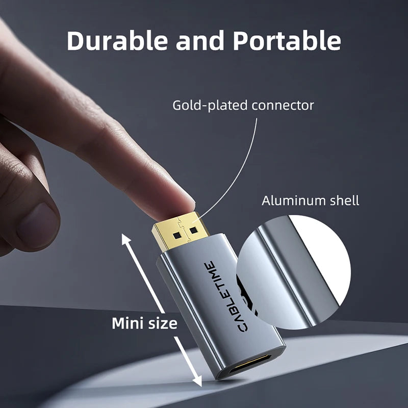 CABLETIME DisplayPort to HDMI 4K60Hz Adapter