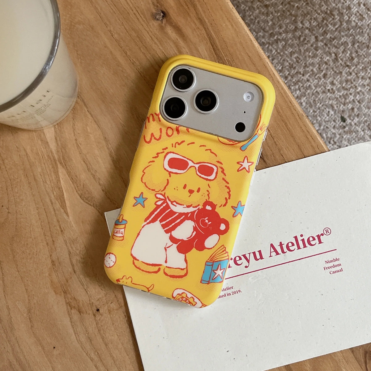 Glossy Cartoon Puppy Case for iPhone 17 Series
