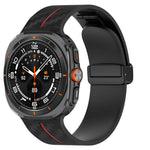 Silicone Carbon Fiber Strap with Magnetic Clasp for Samsung Galaxy Watch Ultra and Samsung Galaxy Watch Ultra (2025)