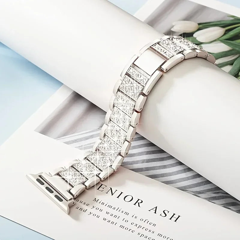 Luxury Diamond Bling Metal Bracelet for Apple Watch