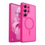Luxury Frosted Matte Transparent Magnetic Case for Samsung Galaxy S26 Series
