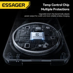 Essager 15W 3-in-1 Magnetic Wireless Charging Station With Foldable Stand