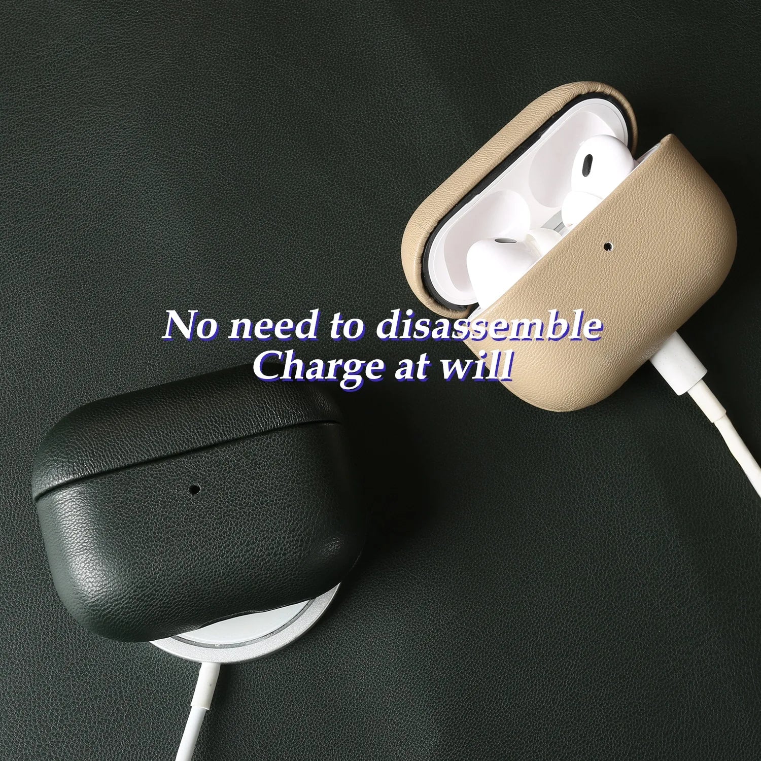 Eco-Friendly Bio Leather Case for AirPods 4