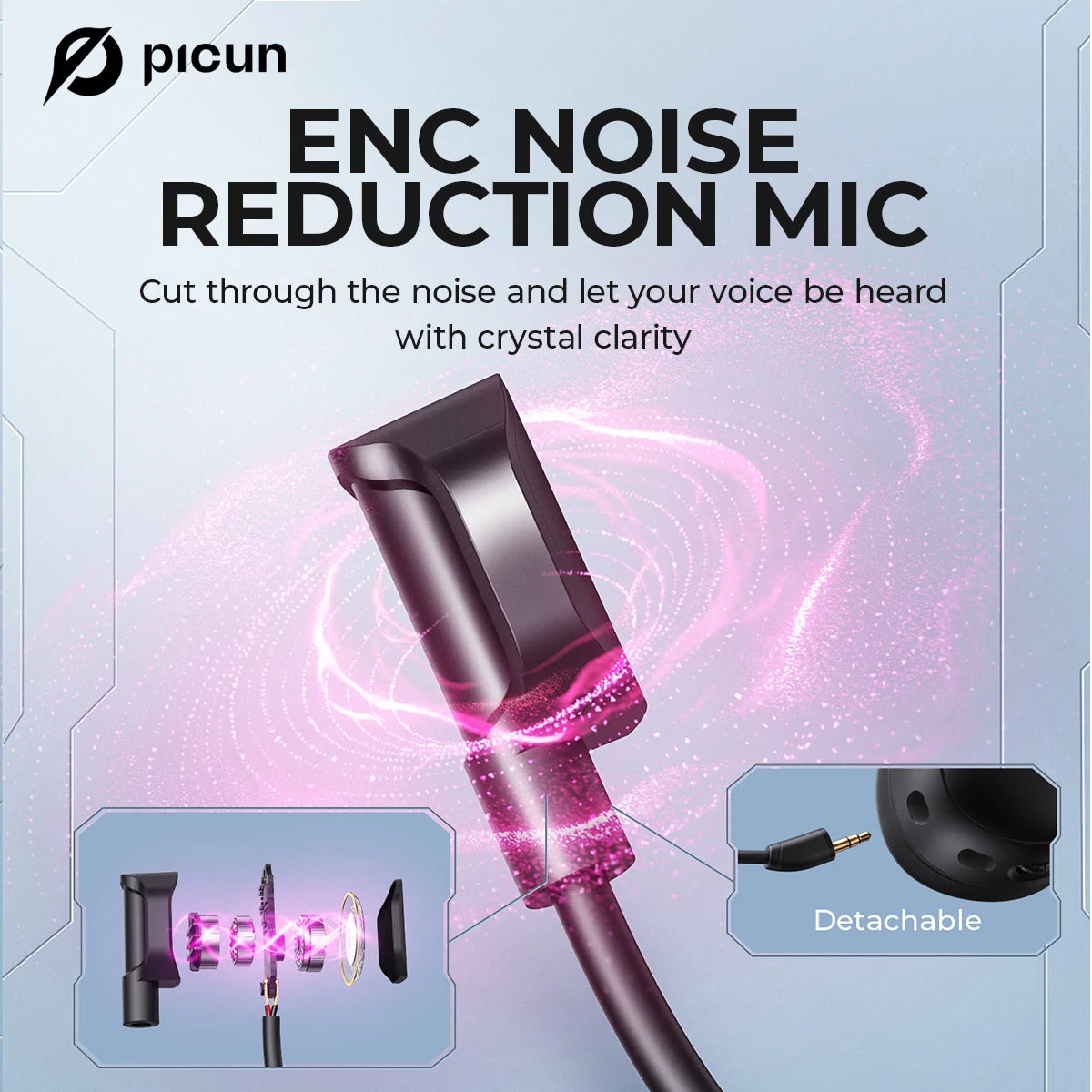 Picun G3 2.4GHz Wireless Gaming Headset – Superior Audio Performance