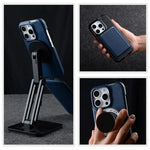 Premium Genuine Leather Magnetic Flip Case for iPhone 16 Series