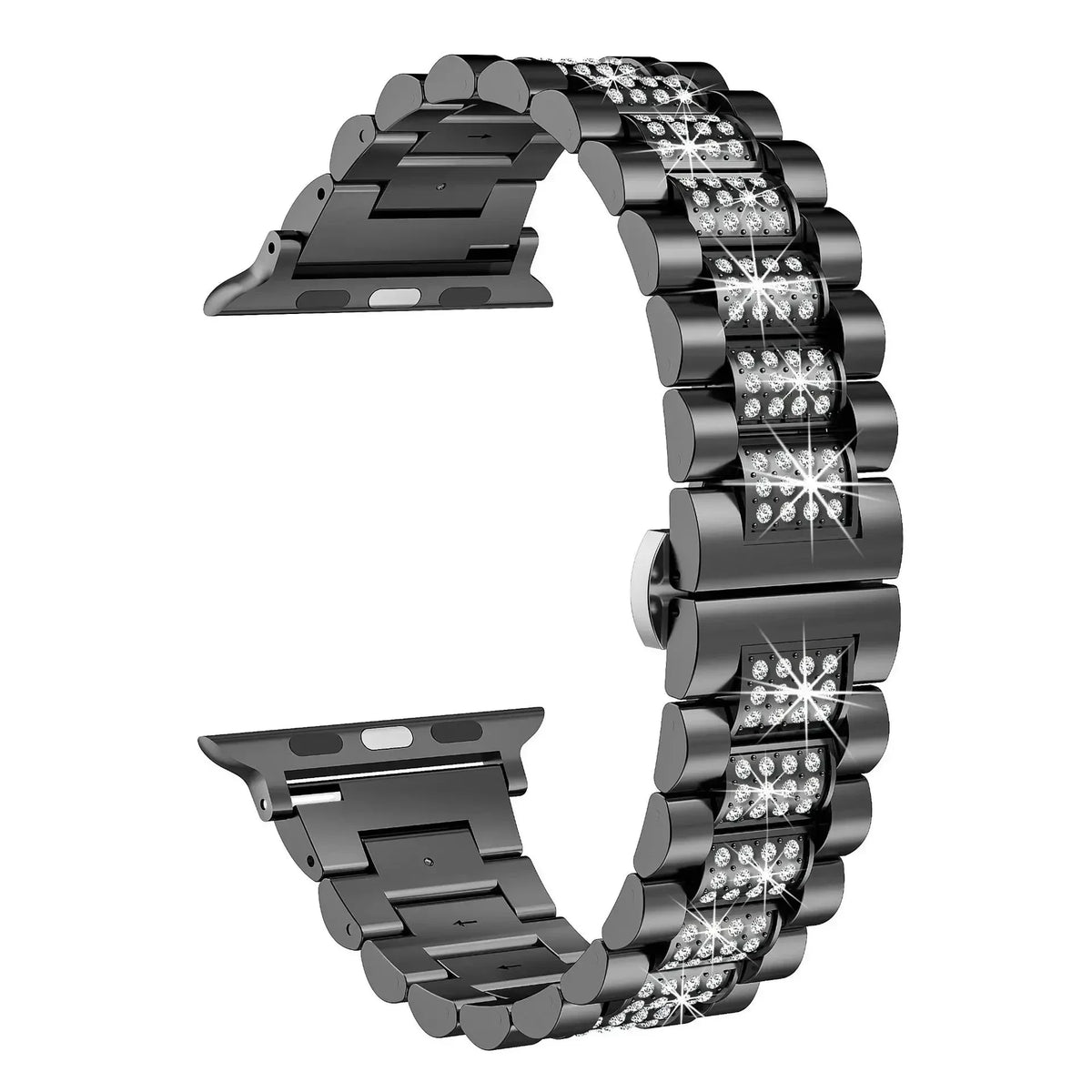 Two-Tone Crystal Link Bracelet Band for Apple Watch