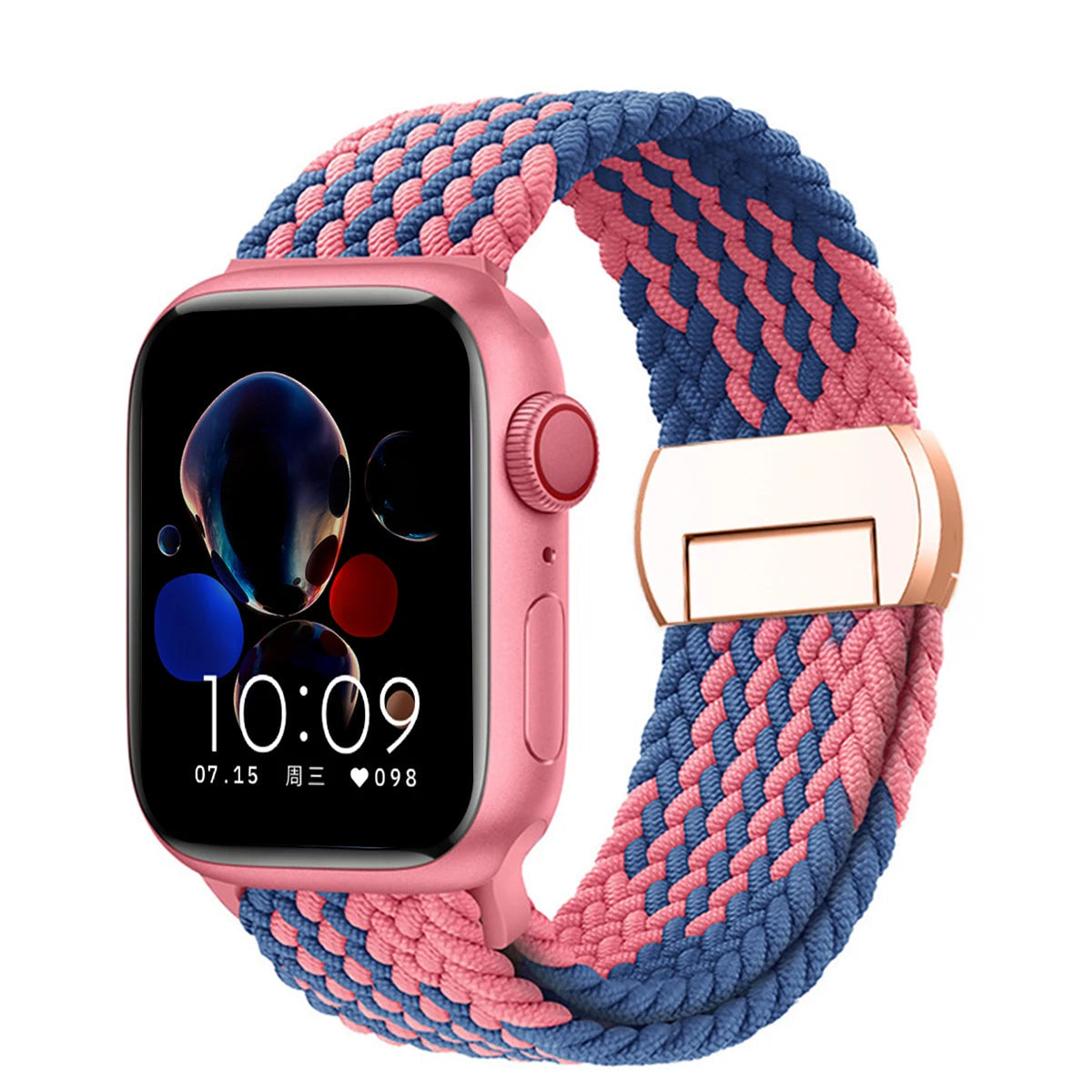 Stretchable Braided Solo Loop with Magnetic Closure for Apple Watch