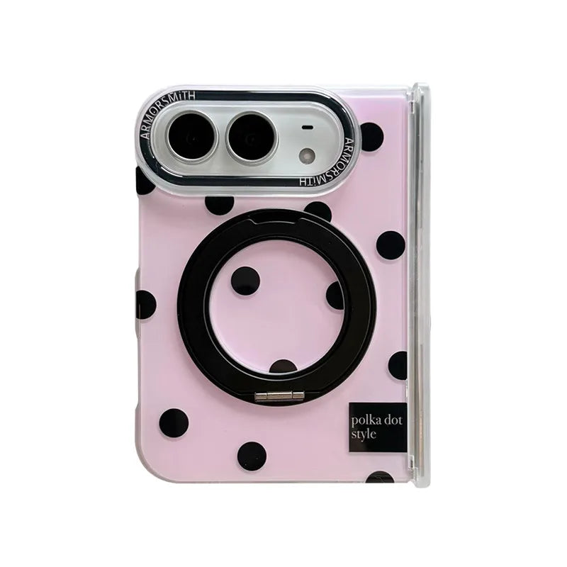 Shockproof MagSafe Case with 360° Rotatable Ring Stand for iPhone Duo