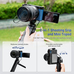 JJC Wired Remote Shooting Grip Mini Tripod for Panasonic Lumix