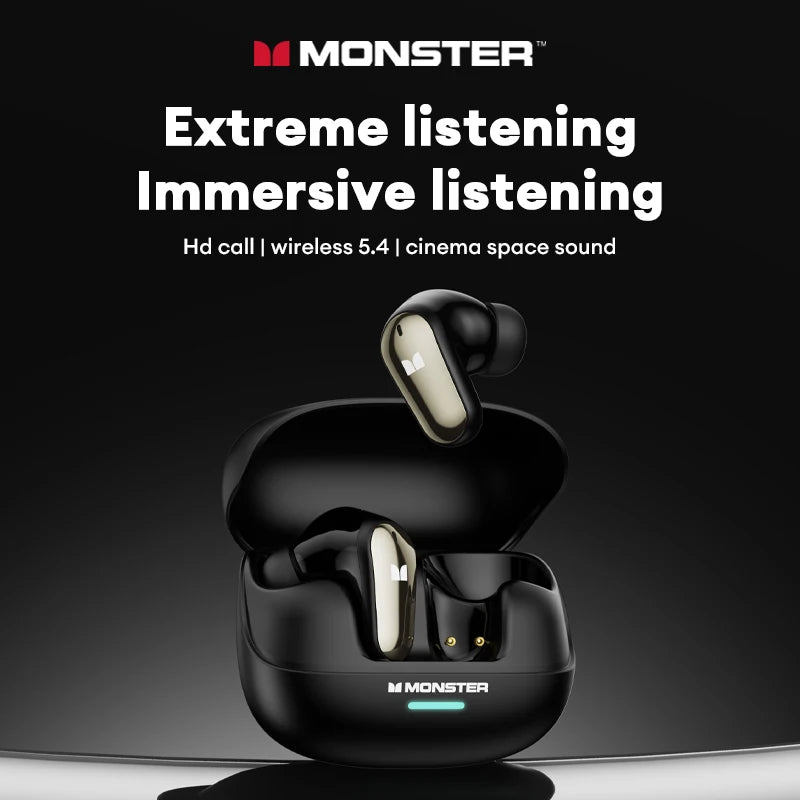 Monster Maxstar MQT52 Bluetooth 5.4 AI Translation Earbuds