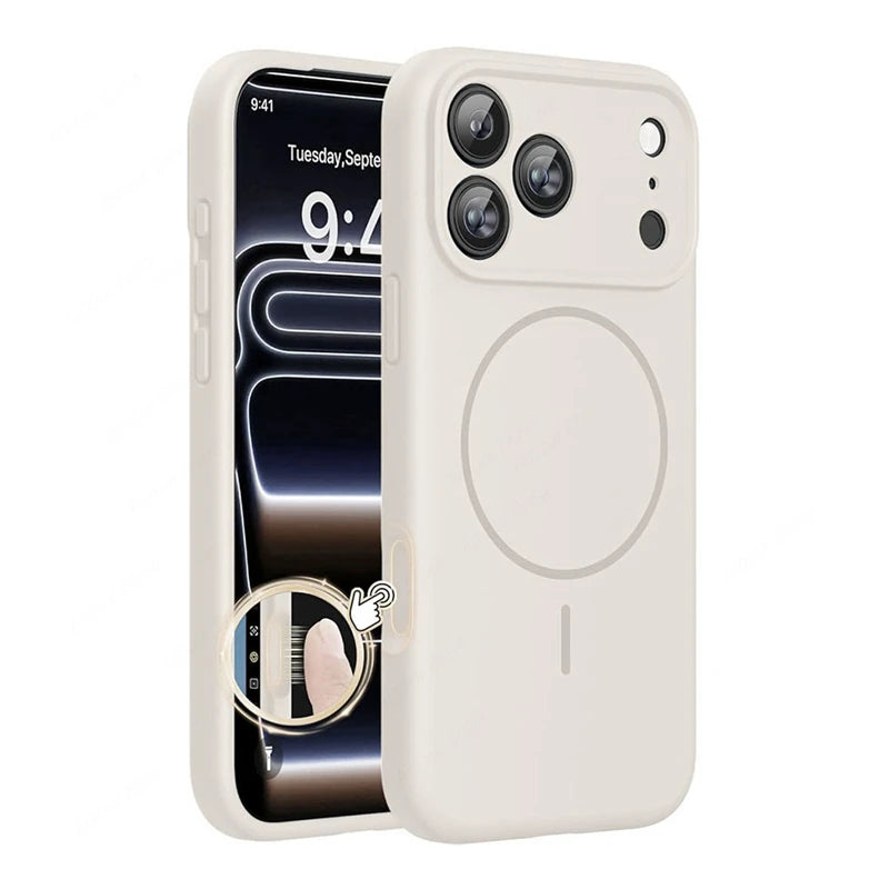 Soft-Touch Liquid Silicone MagSafe Case for iPhone 17 Series