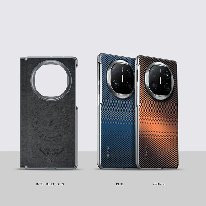 Shockproof Kevlar Pattern Magnetic Case for Honor Magic V5