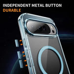 Google Pixel 10 Series Transparent Magnetic Case with Metal Buttons