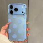 Polka Dot Shockproof TPU Case with Raised Camera Frame for iPhone 18 Series