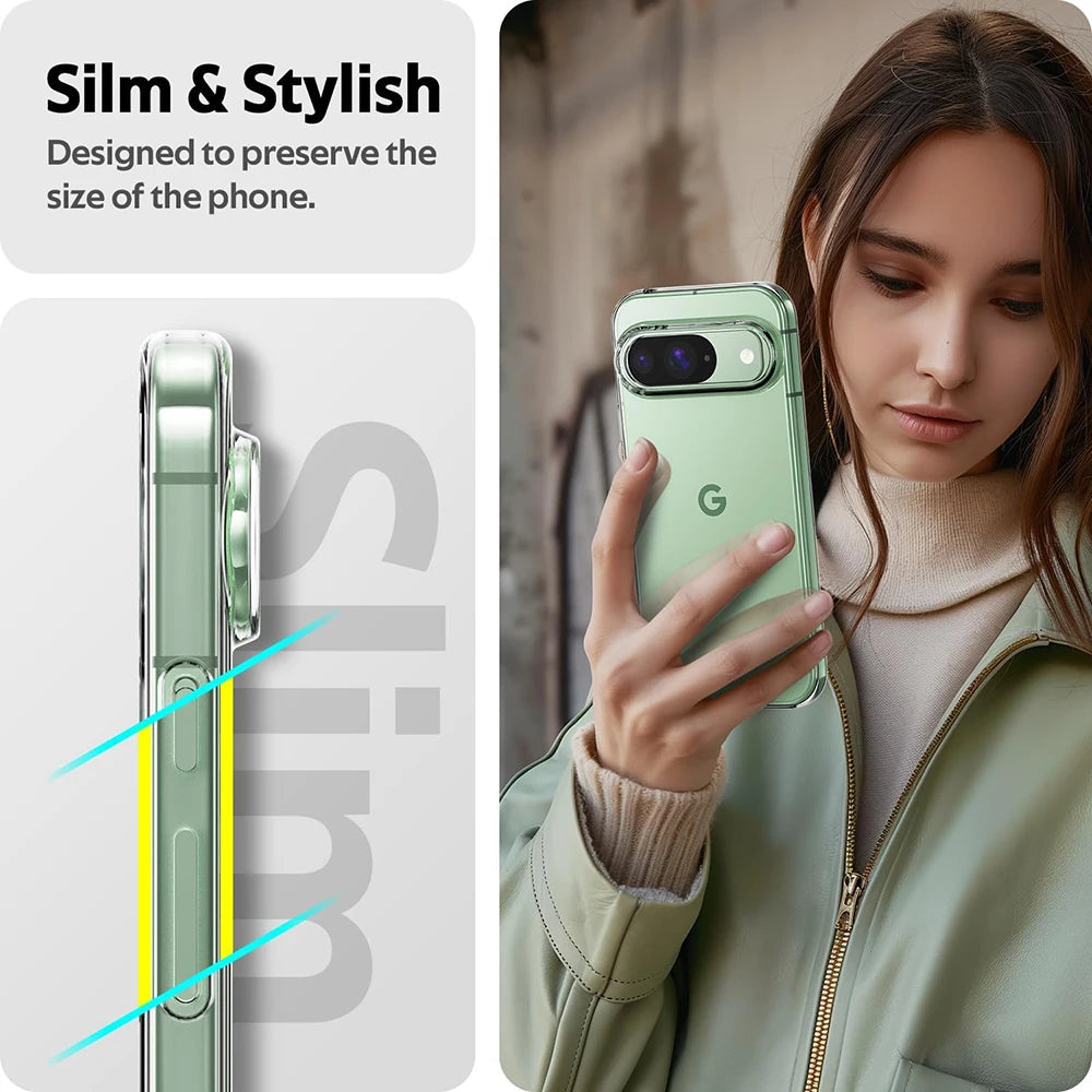 Crystal-Clear Ultra Thin Silicone Case for Google Pixel 9 Series